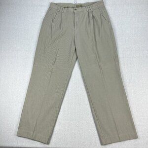 Vintage Territory Ahead Corduroy Pants Mens 38x31 Beige Khaki Pleated Baggy
